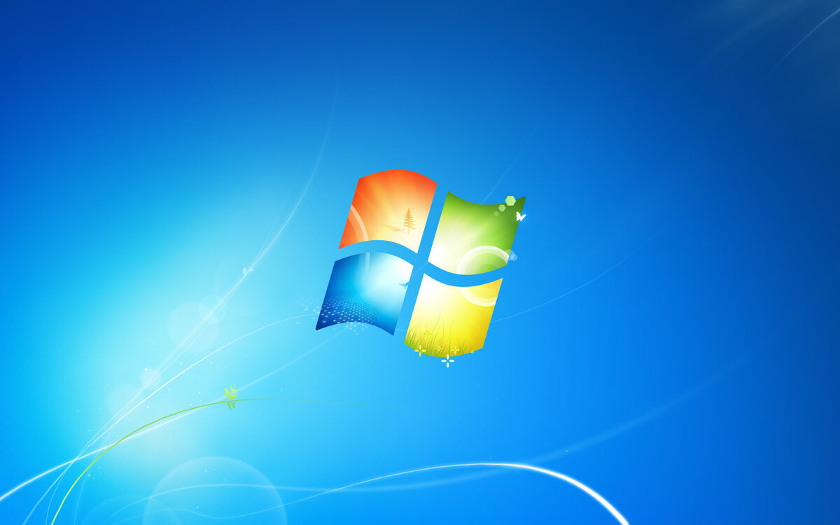 Пример рабочего стола Windows 7