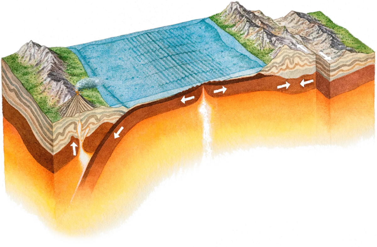 Тектонические плиты для самых маленьких