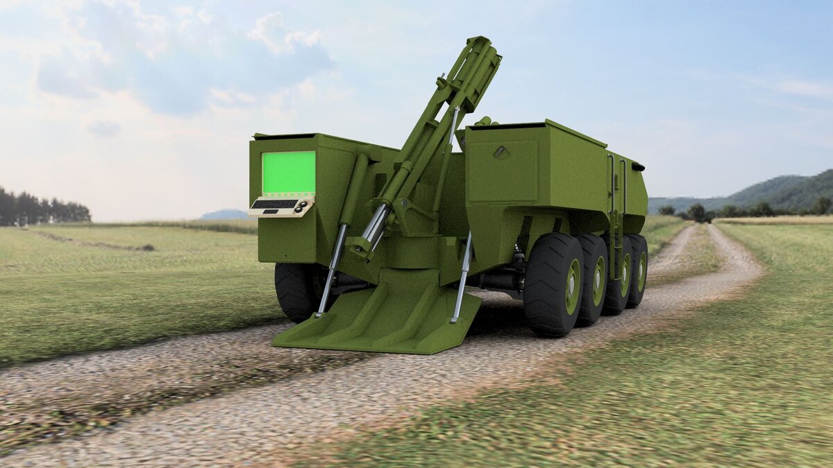 АРМ-120 в момент выстрела (откат 500-мм)