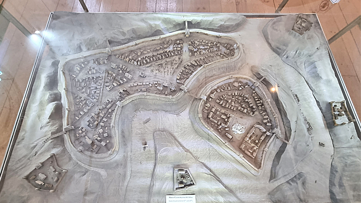 Суздаль в конце XII века, макет из музея местного кремля