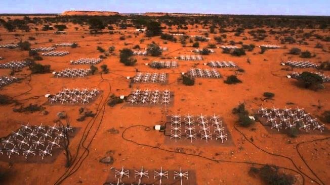 Фото: Часть массива Murchison Widefield Array. © CSIRO.