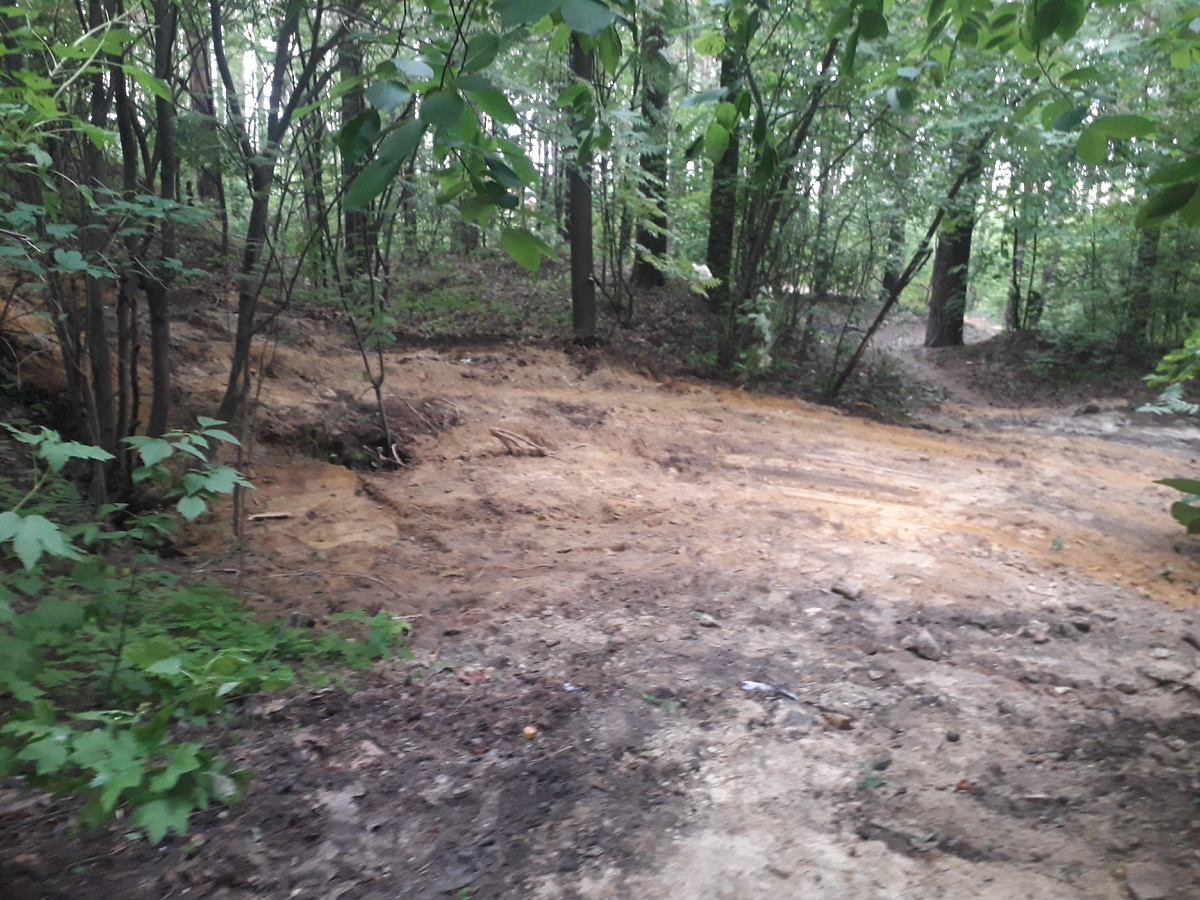 В нашем лесу убрали несанкционированную свалку мусора. Фото автора.