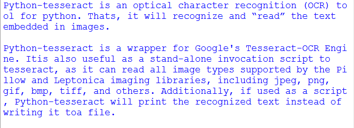 Как распознать текст с картинки python