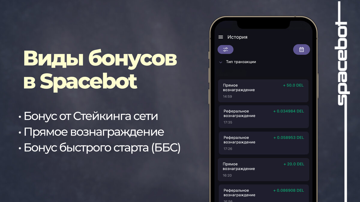 Какие виды бонусов вы можете получить в Spacebot? | SPACEBOT | Дзен