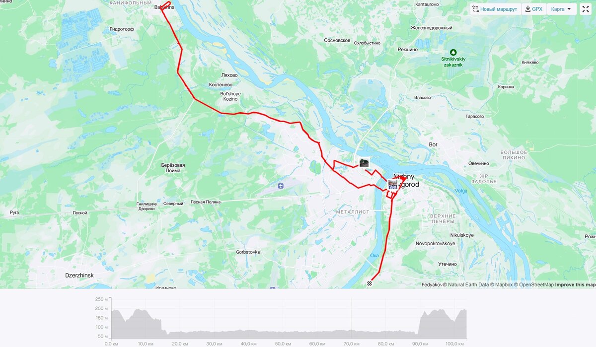 Карта осадков балахна нижегородской