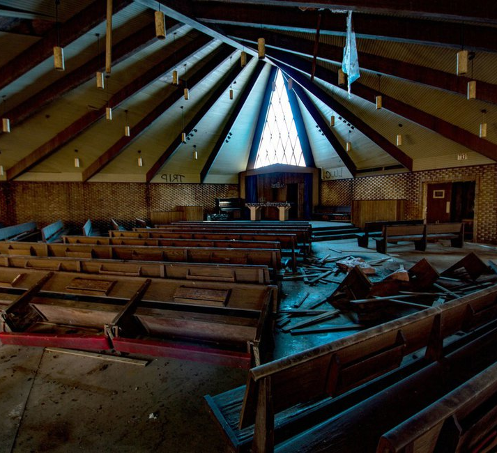 Общий зал, где проводили небольшие мероприятия