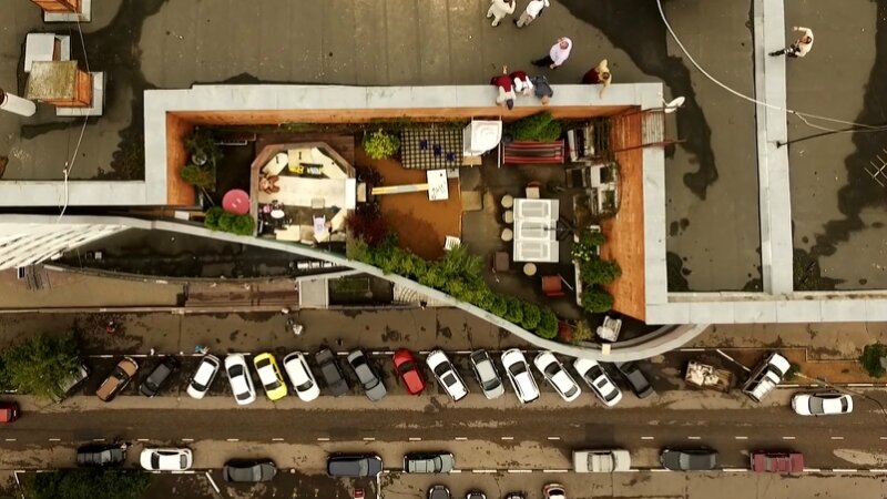 Обзор крыши с квадрокоптера