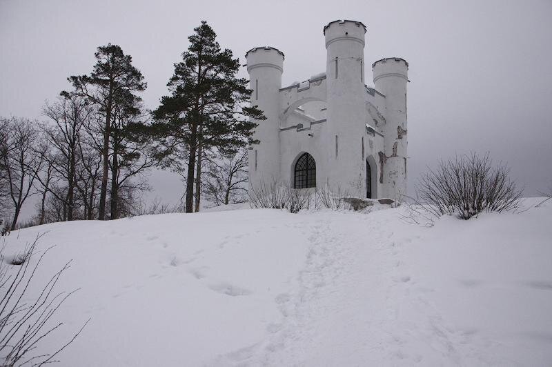 Монрепо парк зимой в выборге фото