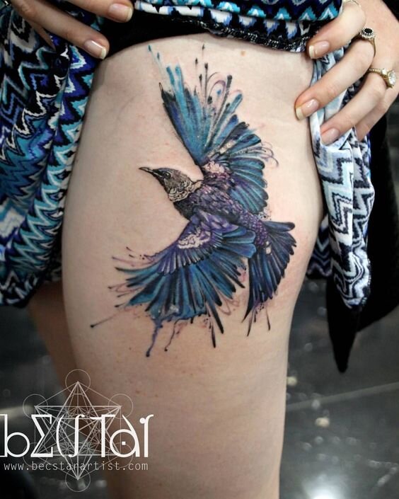 Тату птицы - значение, стили выражения маленькими птицами - Tattoo Today