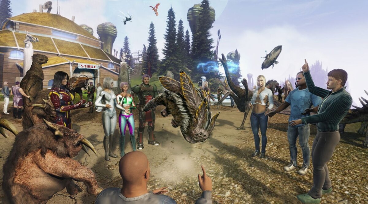 Этот скриншот Entropia Universe чем-то неуловимо напоминает иллюстрации к брошюрам иеговистов