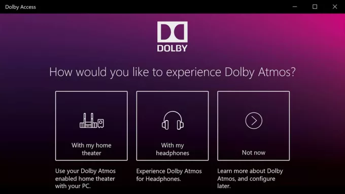   Microsoft поддерживает поддержку аудио-приложения Dolby Atmos Access в Windows 10 с помощью Creators Update, и сегодня официальное приложение-компаньон получает новое обновление в Microsoft Store с