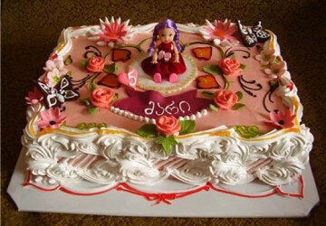 красивое оформление торта кремом