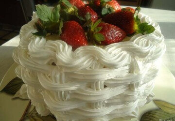 плетение из крема мокрый безе