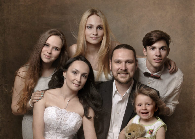                                                                              Диана Машкова со своей семьей