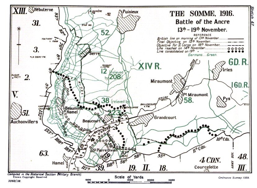 Ноябрь 1916. Битва при Сомме 1916 карта. Сражение на реке Сомме 1916. Сражение на реке Сомме 1916 карта.
