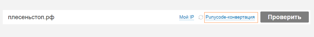 Далее нажимаем punecode.


 