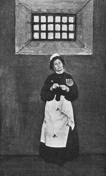 Эммелина Панкхёрст в заключении.