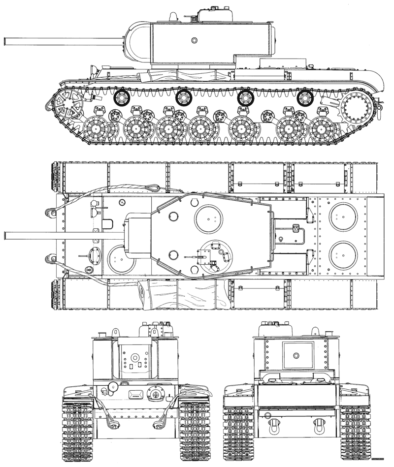 Рисунок танка кв 4