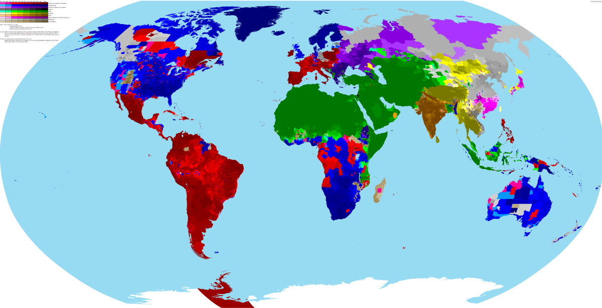Мировая карта религий