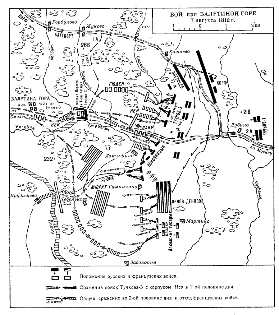 Смоленское сражение 1812 карта сражения