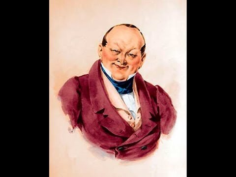 изображение Чичикова во фраке, скорее, холодного малинового цвета, но никак не брусничного и с искрой.