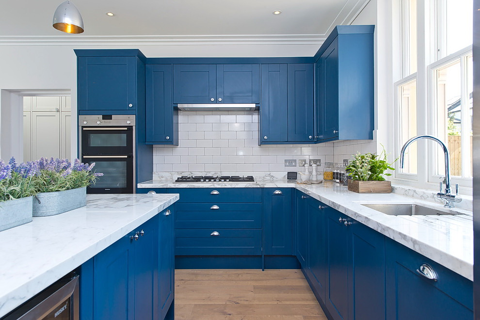 Синяя кухня: 70 идей дизайна