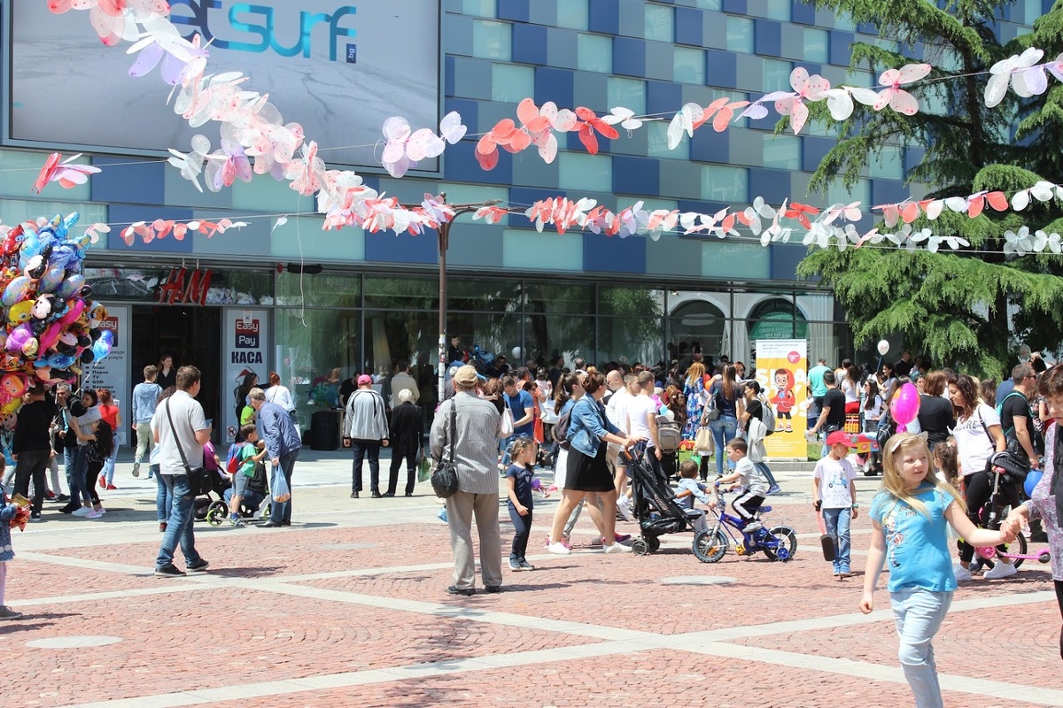 Выходной день в центре города. Май 2019 г.