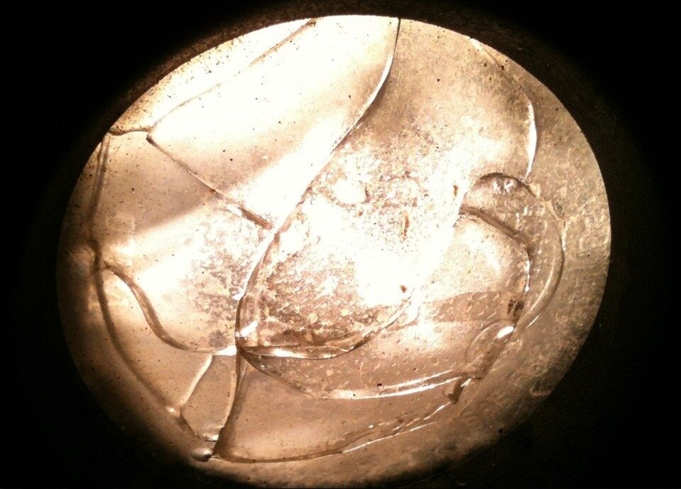 левая ПТФ с трещинами