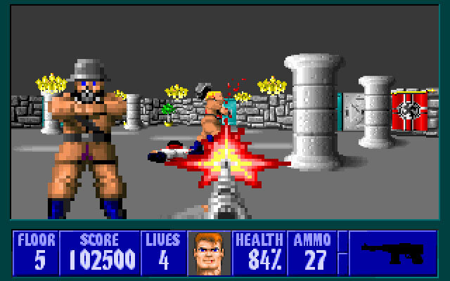 Геймплей Wolfenstein 3D 