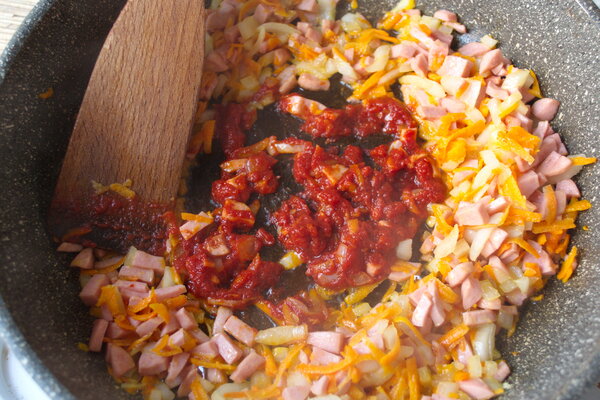 Спонтанный рецепт гречки с томатно-овощной подливой: Оказалось вкусно