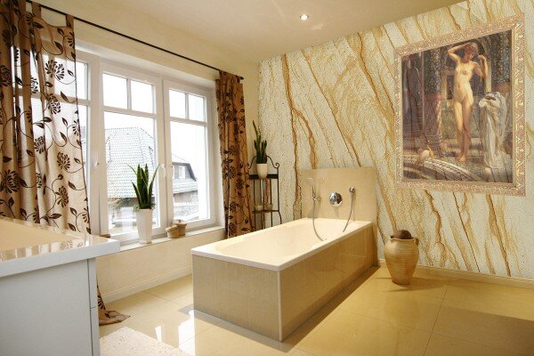 Гибкий камень в интерьере