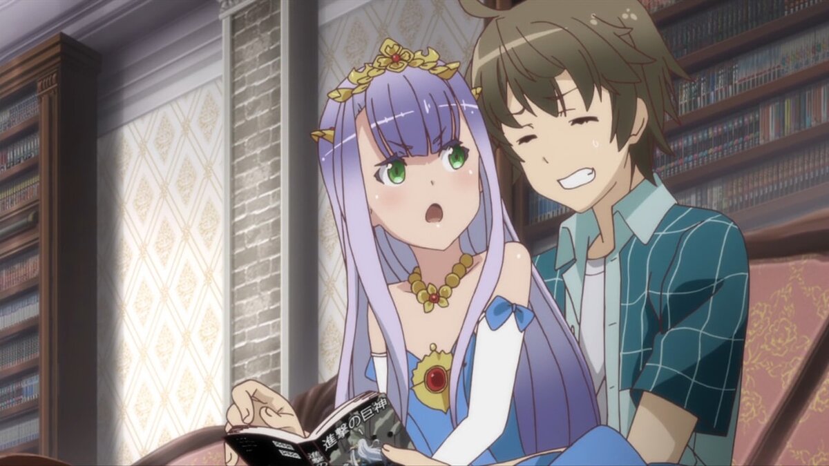Outbreak Company аниме поцелуй
