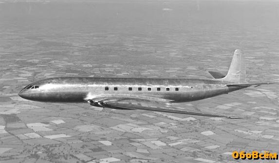 Первый в мире коммерческий реактивный авиалайнер de Havilland D.H.106 Comet