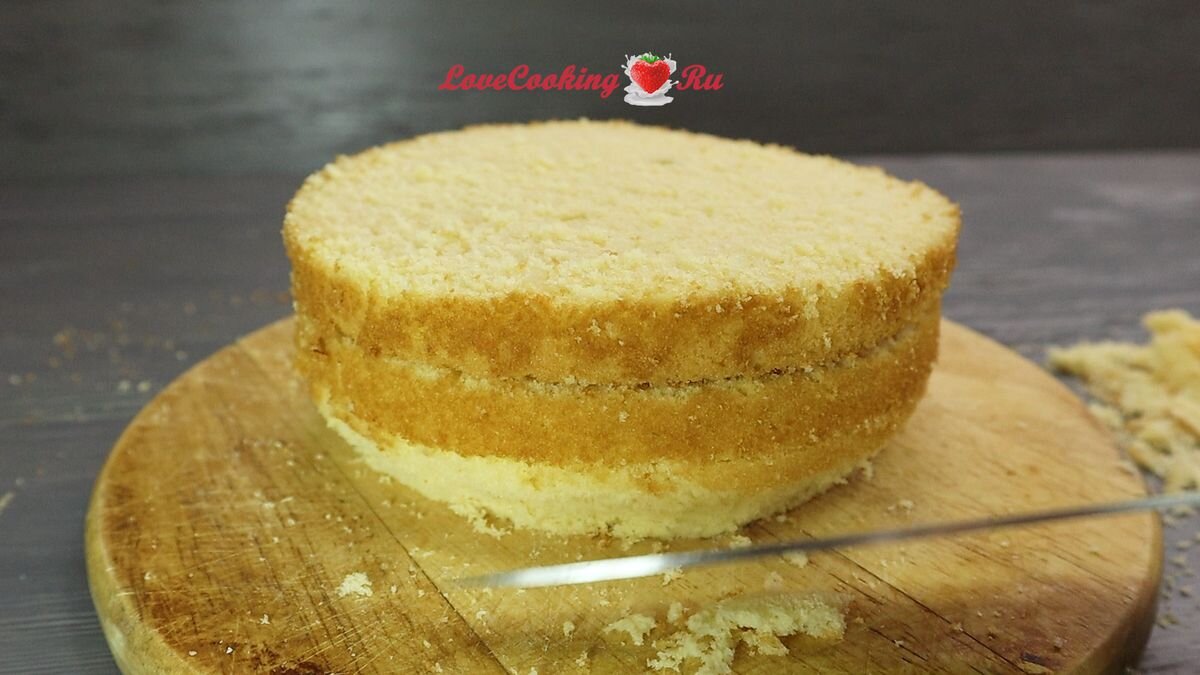 Коржи для торта с молоком