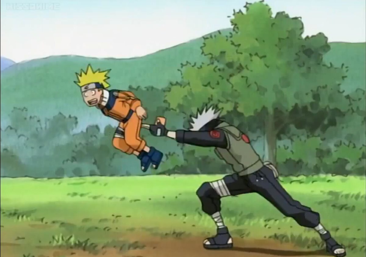 Какаши на первой встрече в командой