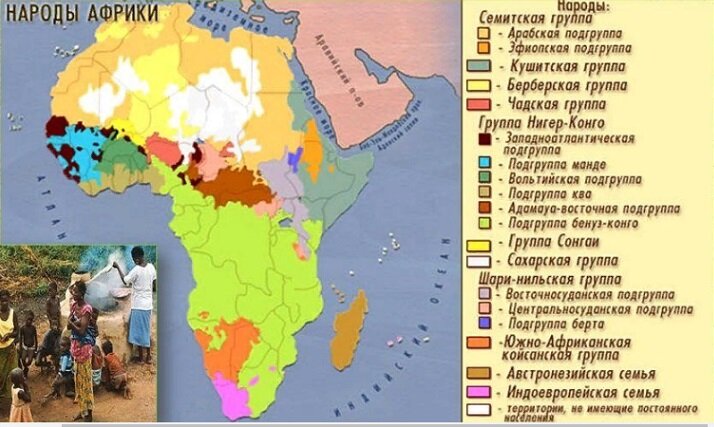 Народы Африки. Названия и расселение по континенту