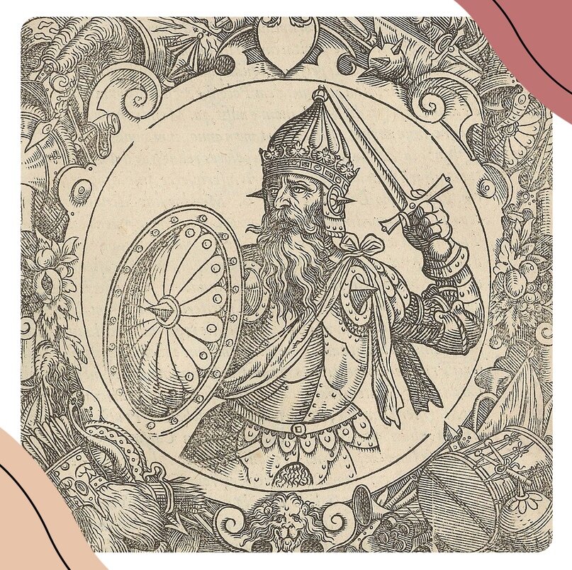 Князь Миндовг. Гравюра XVI века