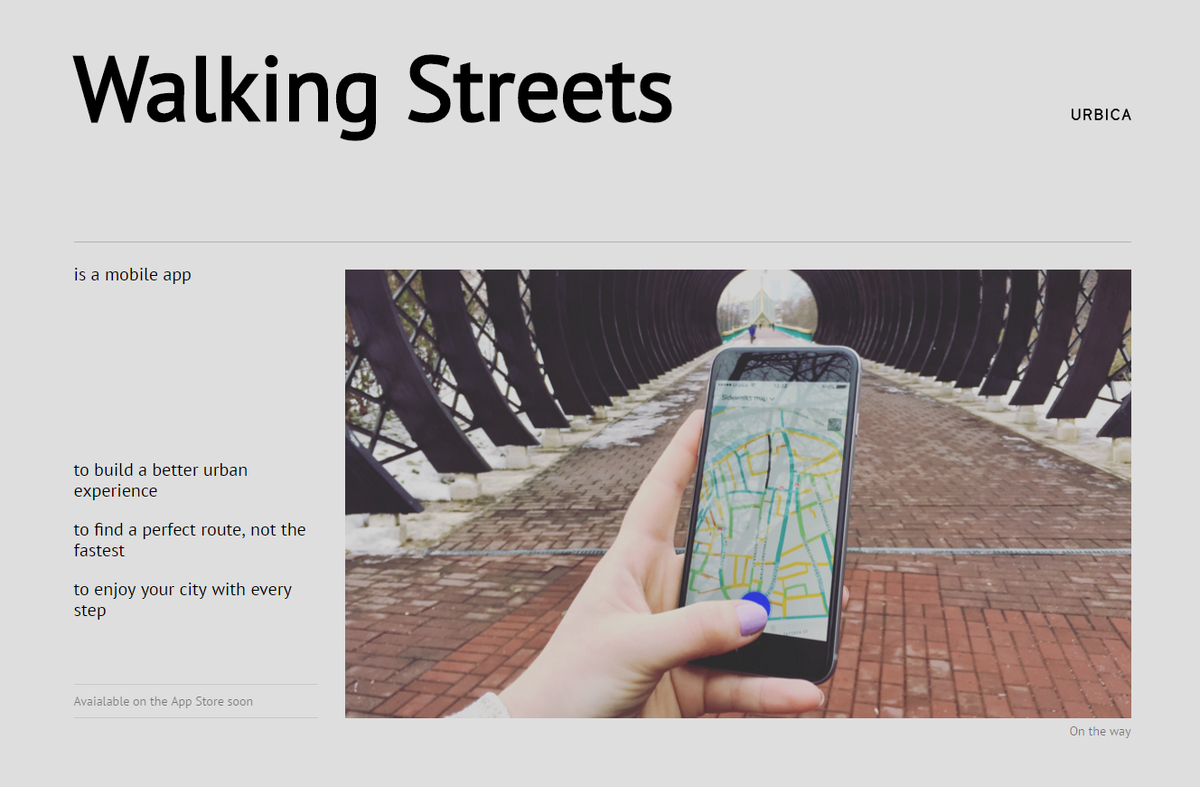 [caption id="attachment_2528" align="aligncenter" width="1328"] Сайт «Улицы прогулок» – walkstreets.org на старте даст пользователям возможность изучить 4 истории о городе: «Тротуары», «Доступная среда», «Шум на улице» и «Популярные места»[/caption]