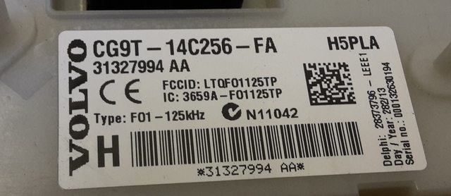 блок предохранителей Вольво с номер запчасти 31327994/CG9T-14C256-FA (part number)