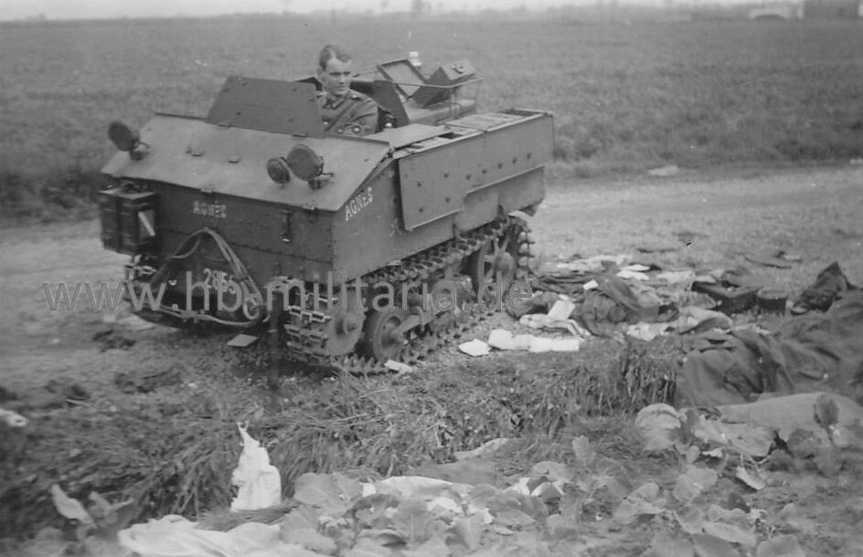 Захваченный бельгийский легкий тягач VCL Utility Tractor. 1940 год