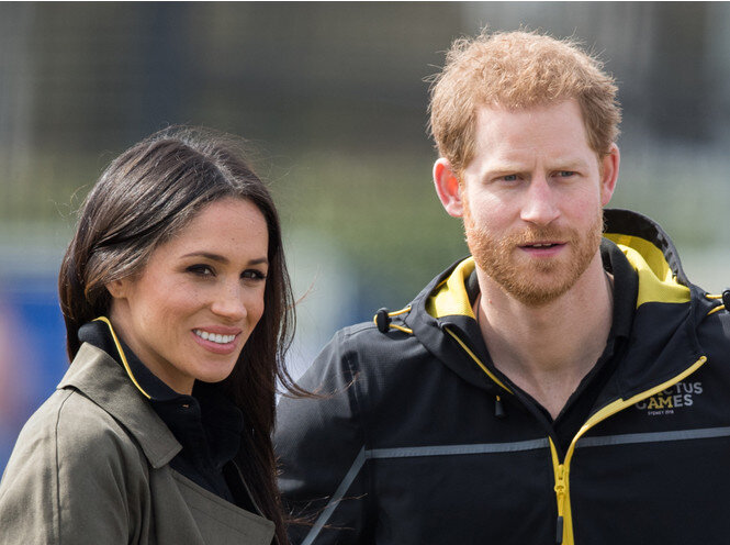 Меган Маркл и принц Гарри на отборочных соревнованиях "Игр Непокоренных", 6 апреля 2018 года