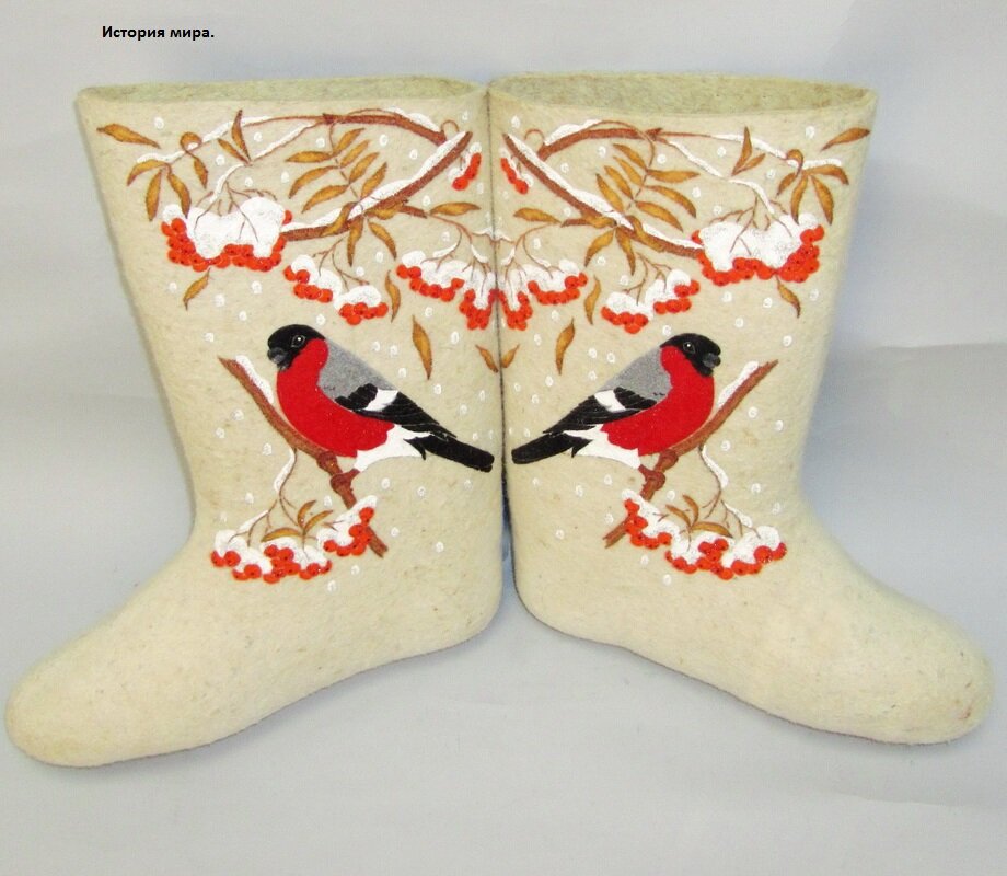 Валенки в старину.