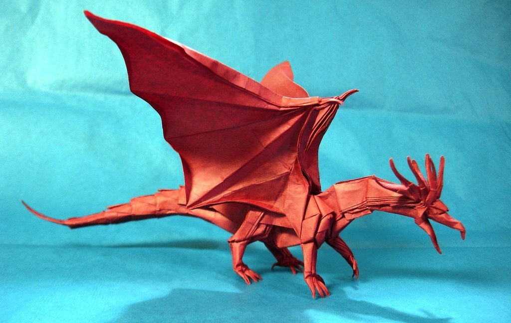 Модульное оригами дракон - схема сборки оригами по шагам