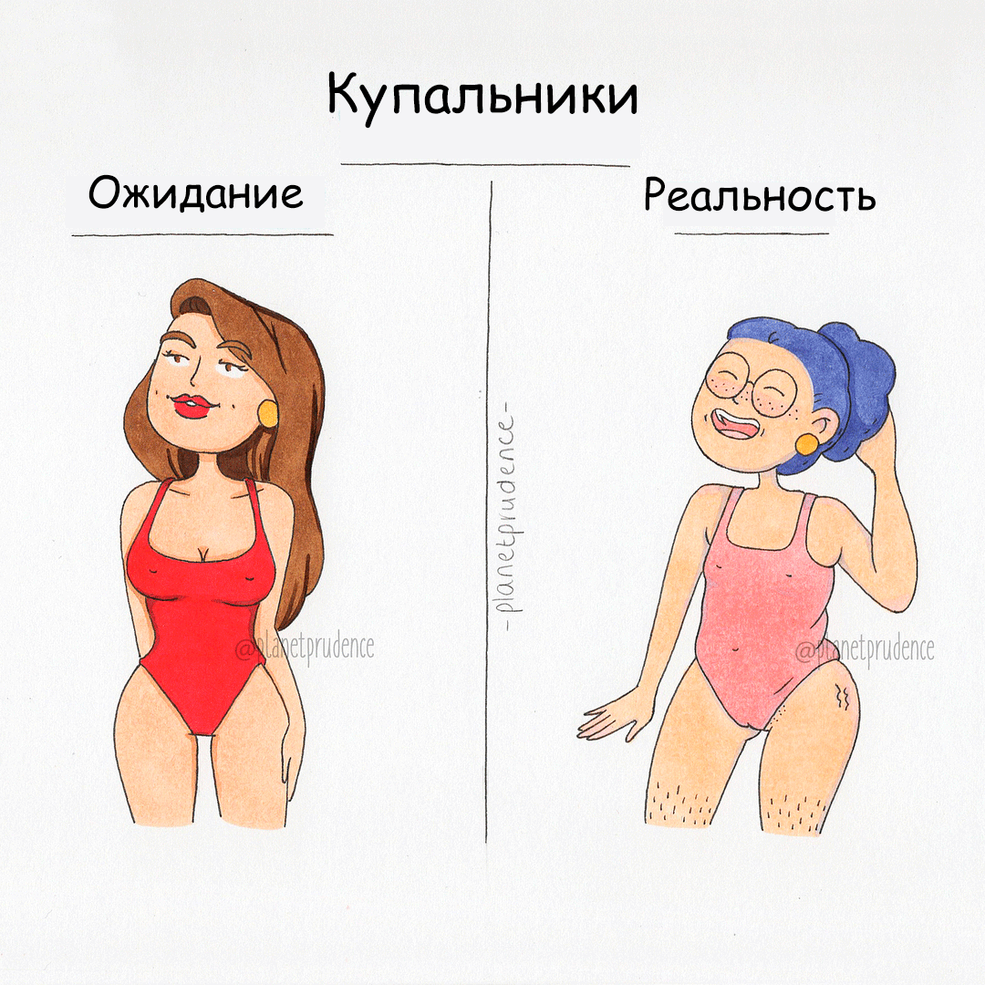 Рисунок ожидание и реальность