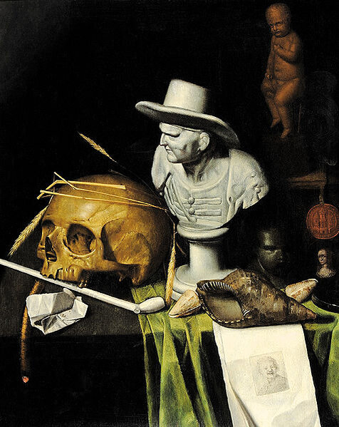  Joannes de Cordua. Vanité au buste. 1665