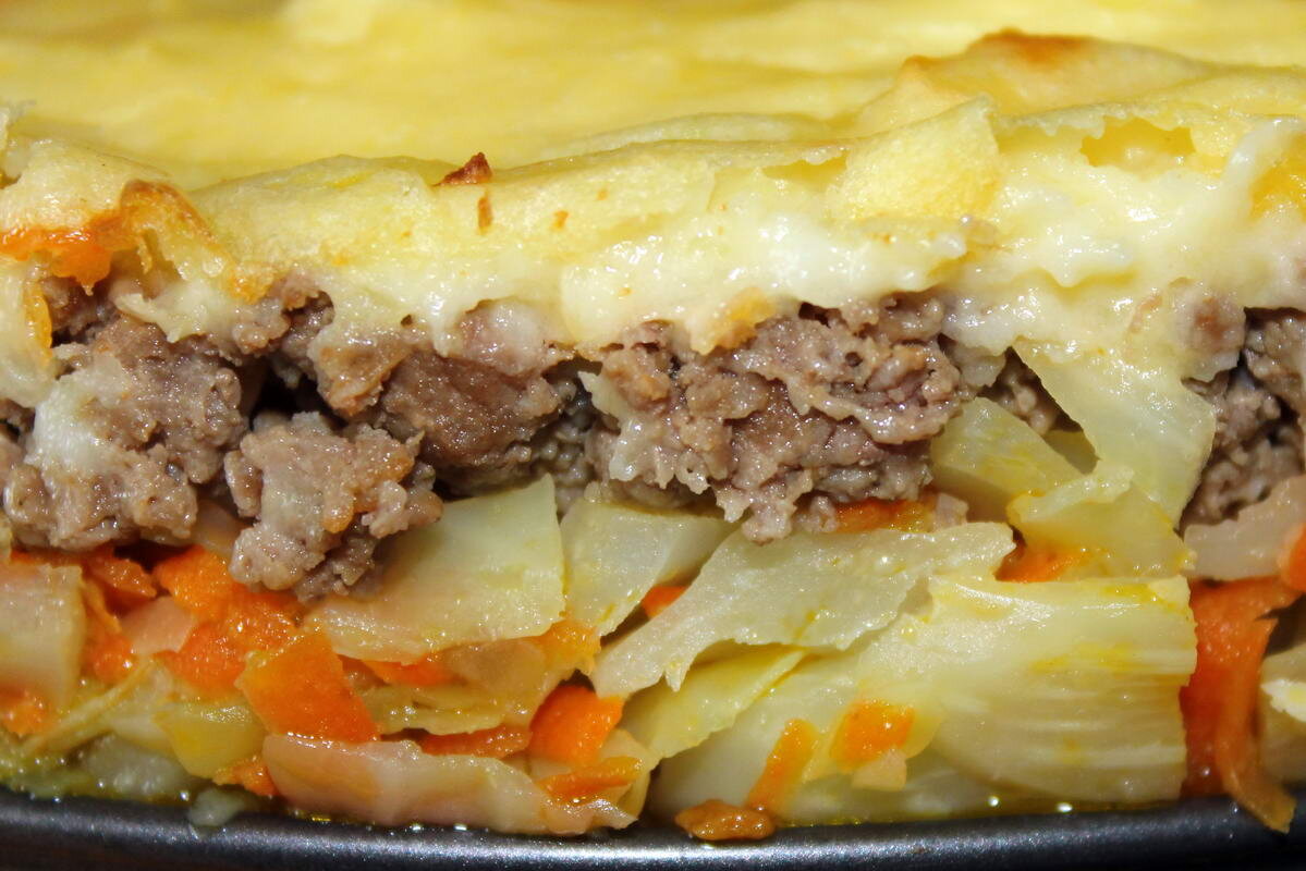 С картофелем и капустой