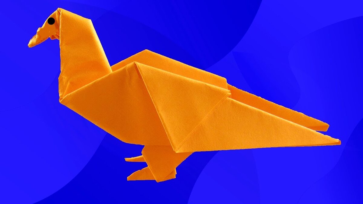 Оригами голубь мира из бумаги Origami dove of peace of paper