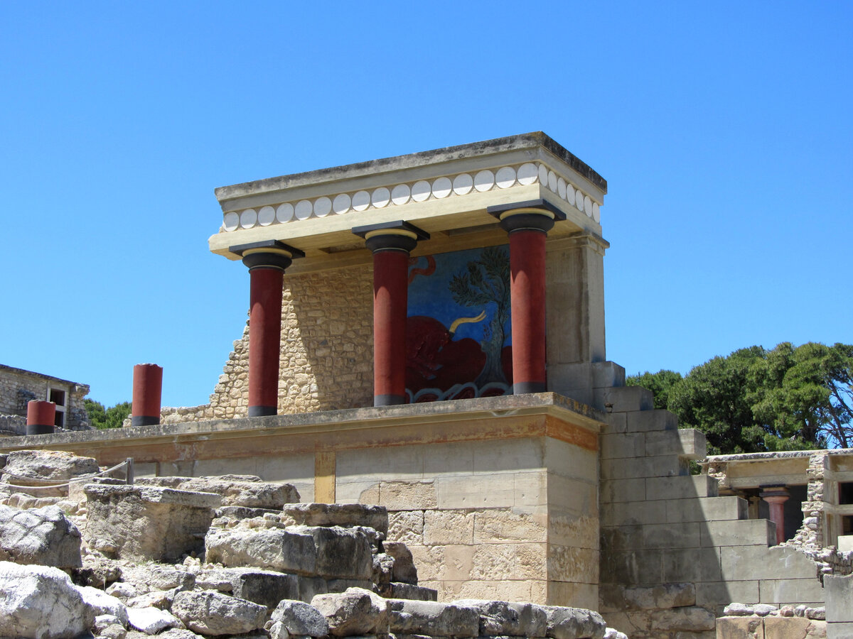Кносский Дворец на острове Крит. Греция 