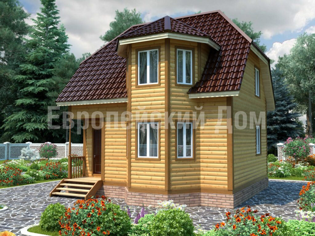 Фасад дома, вид справа. Источник фото: dom-bt.com