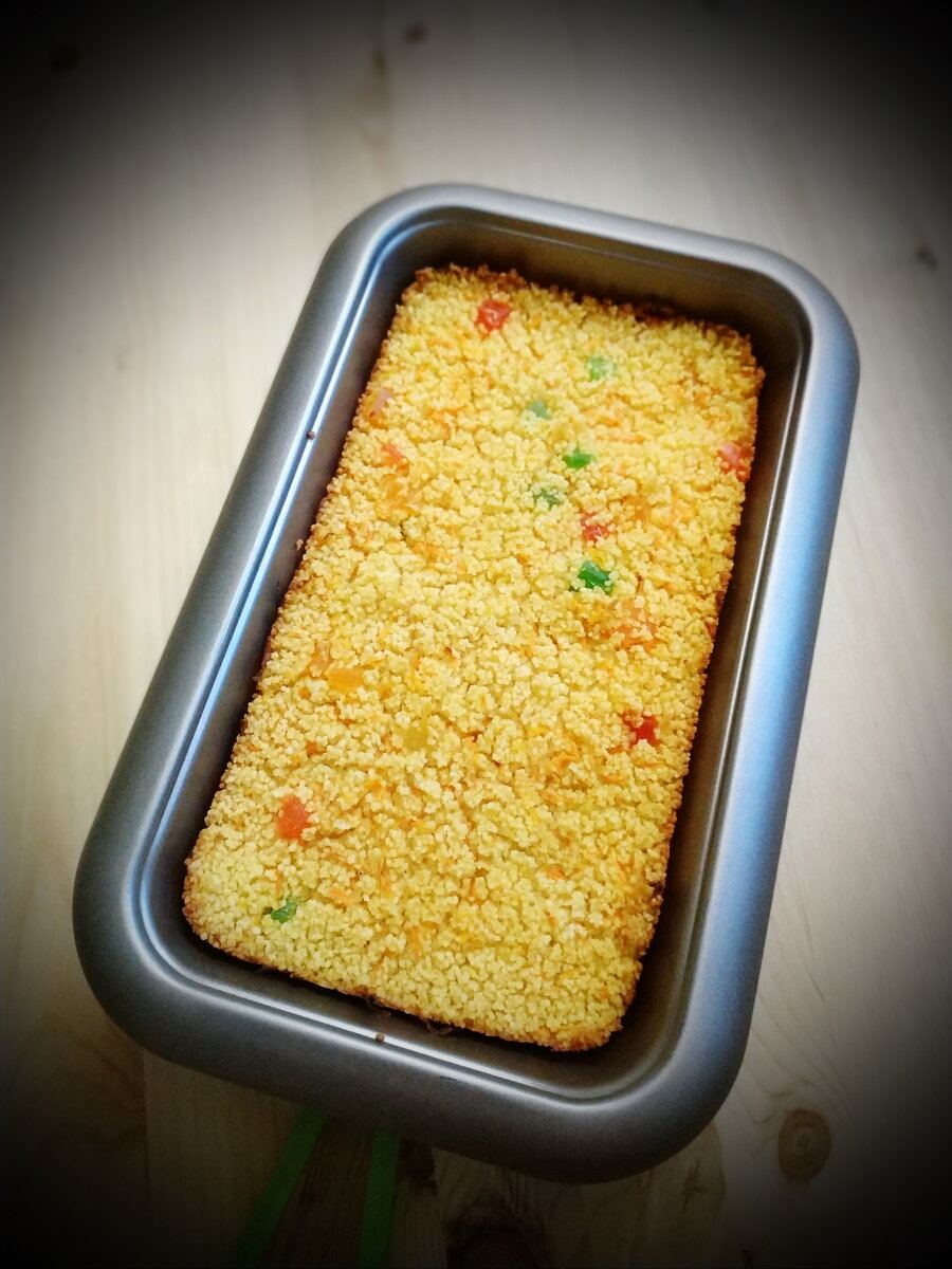 Морковный кекс из кус-куса